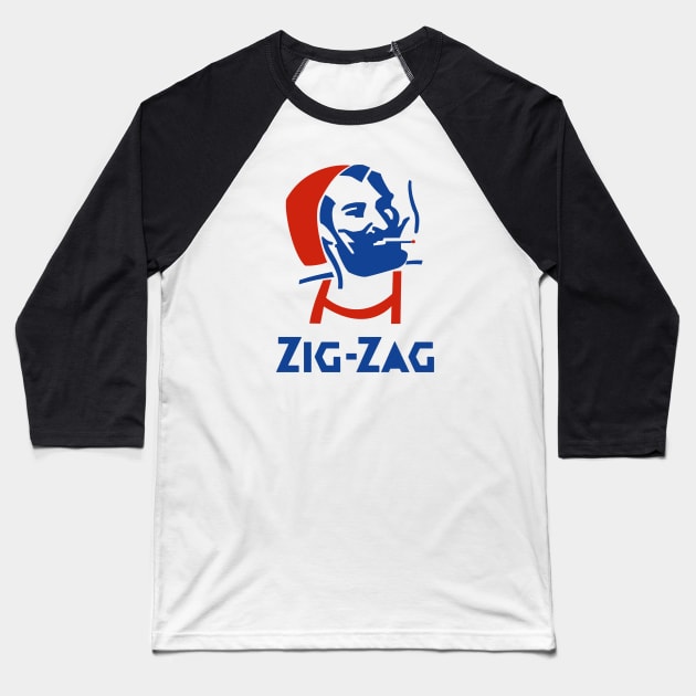 Zig Zag Papers Baseball T-Shirt by TomsTreasures